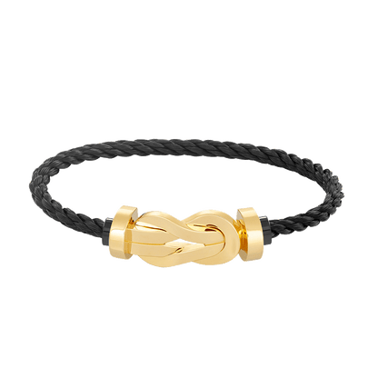 [Elitejewels]Chance großes Armband mit 8-stelliger Schnalle, ohne Diamanten, Gold