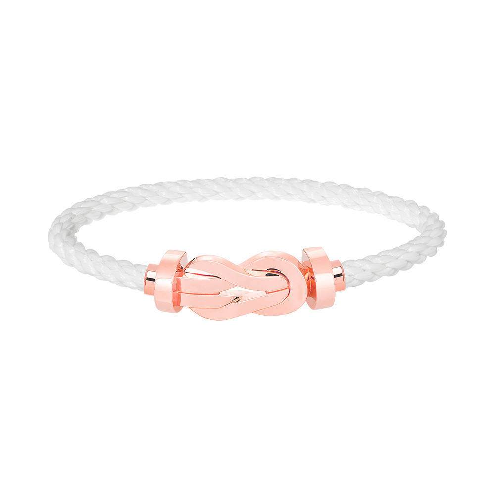 [Elitejewels]CHANCE LARGE 8 FIGURE BUCKLE NO DIAMOND BRACELET ROSE GOLD