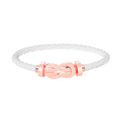 [Elitejewels]CHANCE LARGE 8 FIGURE BUCKLE NO DIAMOND BRACELET ROSE GOLD