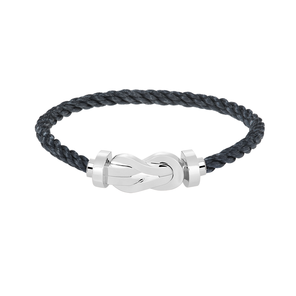 [Elitejewels]Chance Armband mit großer 8-stelliger Schnalle, ohne Diamanten, Silber