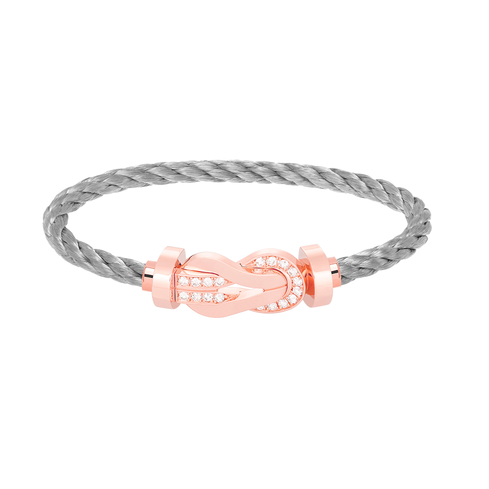 [Elitejewels]Chance großes Armband mit 8-stelliger Schnalle und halbem Diamanten in Roségold