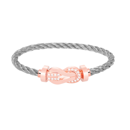 [Elitejewels]Chance großes Armband mit 8-stelliger Schnalle und halbem Diamanten in Roségold