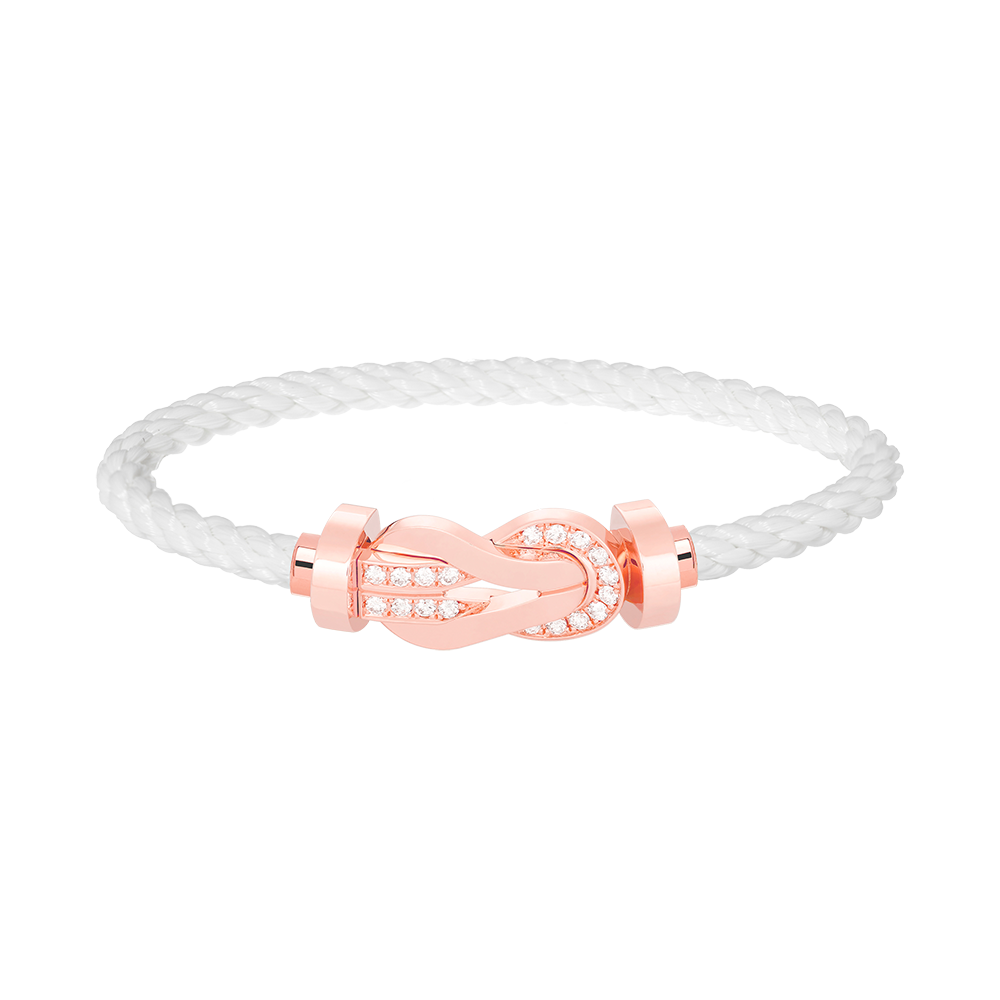 [Elitejewels]Chance großes Armband mit 8-stelliger Schnalle und halbem Diamanten in Roségold