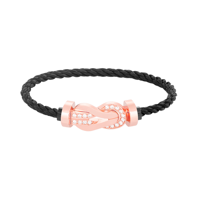 [Elitejewels]Chance großes Armband mit 8-stelliger Schnalle und halbem Diamanten in Roségold