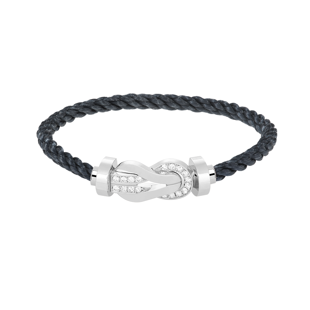 [Elitejewels]Chance großes 8-stelliges Armband mit halben Diamanten, Silber