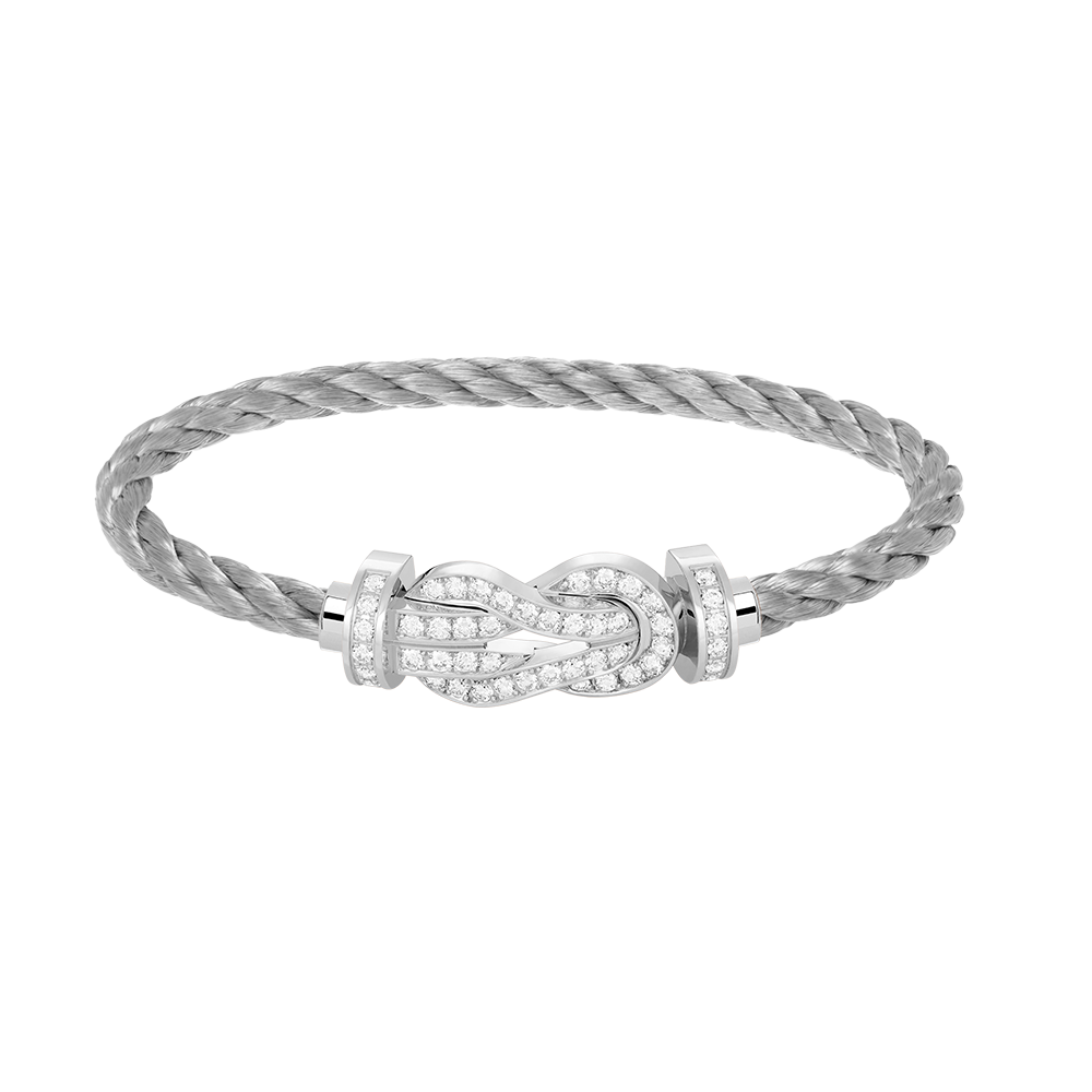 [Elitejewels]Chance großes Armband mit 8-stelliger Schnalle und Diamanten in Silber