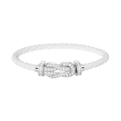 [Elitejewels]Chance großes Armband mit 8-stelliger Schnalle und Diamanten in Silber