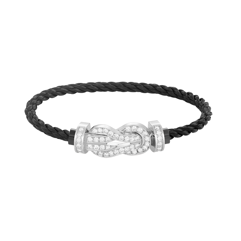 [Elitejewels]Chance großes Armband mit 8-stelliger Schnalle und Diamanten in Silber