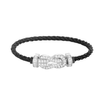 [Elitejewels]Chance großes Armband mit 8-stelliger Schnalle und Diamanten in Silber