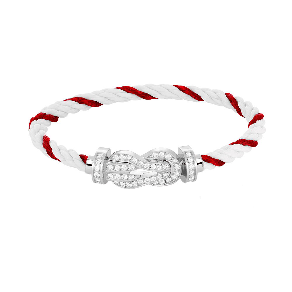 [Elitejewels]Chance großes Armband mit 8-stelliger Schnalle und Diamanten in Silber