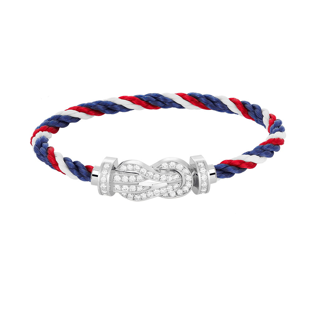 [Elitejewels]Chance großes Armband mit 8-stelliger Schnalle und Diamanten in Silber