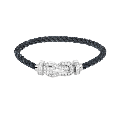 [Elitejewels]Chance großes Armband mit 8-stelliger Schnalle und Diamanten in Silber