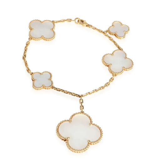 [Elitejewels]MAGIC CLOVER MOP GOLD BRACELET 5 MOTIFS