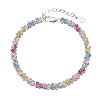 [Elitejewels] Verziertes buntes Party-Armband in Blumenform