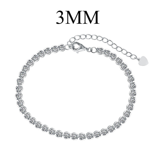 [Elitejewels]Ornate  Sparkling Round Cut Daily Bracelet