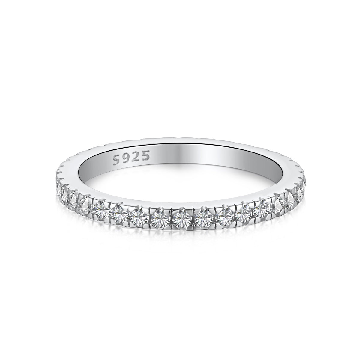 [Elitejewels]Delicate Sparkling Round Cut Daily Ring