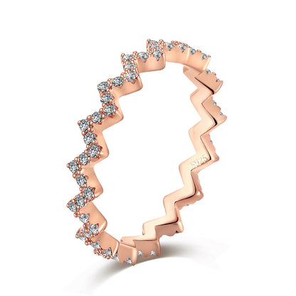 [Elitejewels]Delicate Enchanting Wave Shape Daily Ring