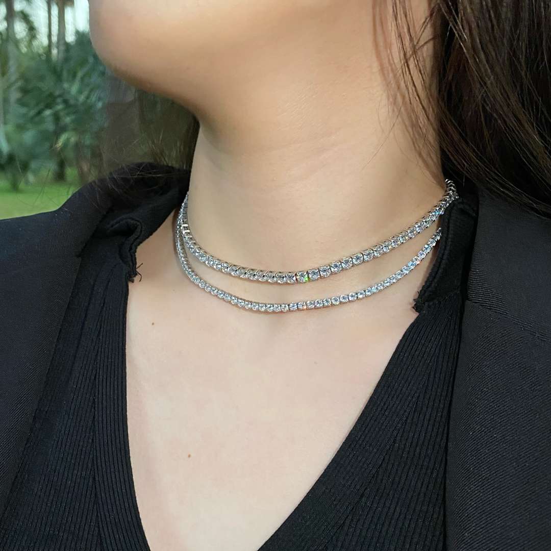 [Elitejewels]Elegant Tennis Chain Necklace