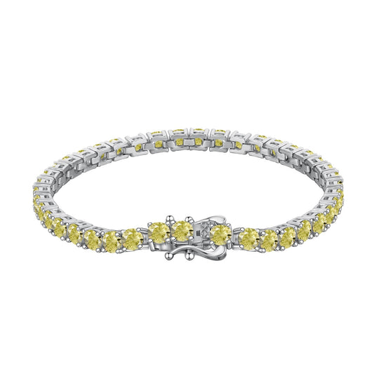 [Elitejewels]Ornate Dazzling Round Cut Tennis Bracelet