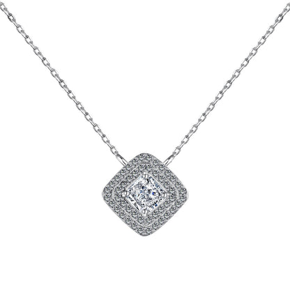 [Elitejewels]Sparkling Asscher Cut Necklace