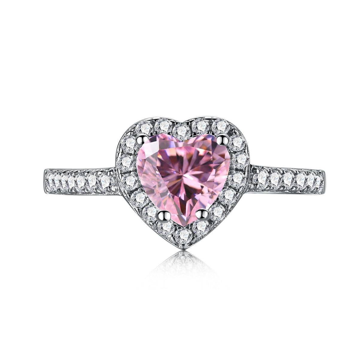 [Elitejewels]Eternity Splashy Romantic Heart Shape Lover Ring