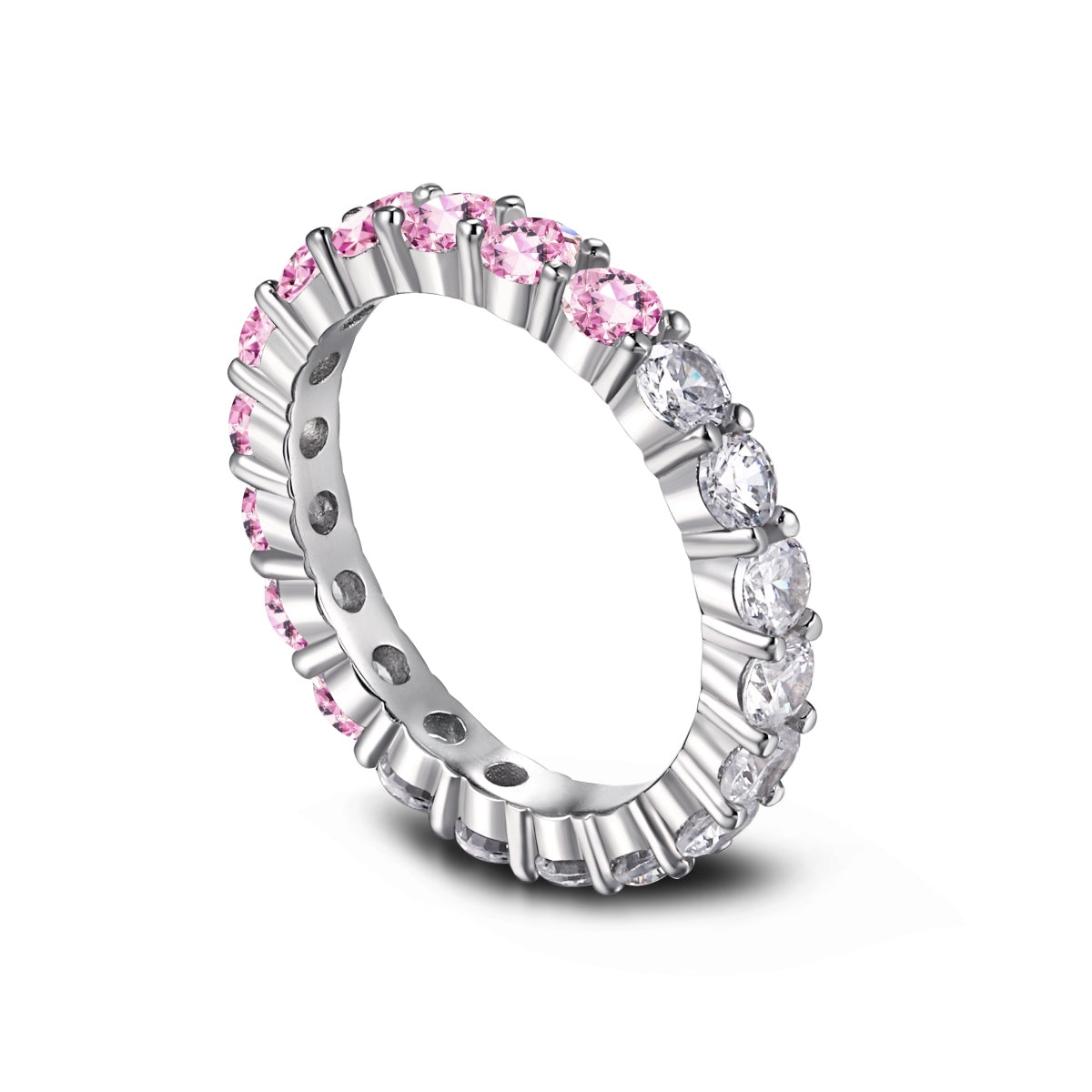 [Elitejewels]Sparkling Round Cut Tennis Ring