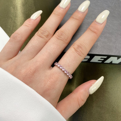 [Elitejewels]Sparkling Round Cut Tennis Ring