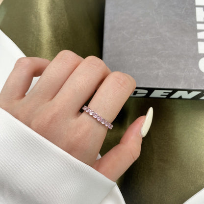 [Elitejewels]Sparkling Round Cut Tennis Ring