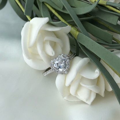 [Elitejewels]Eternity Splashy Romantic Heart Shape Lover Ring