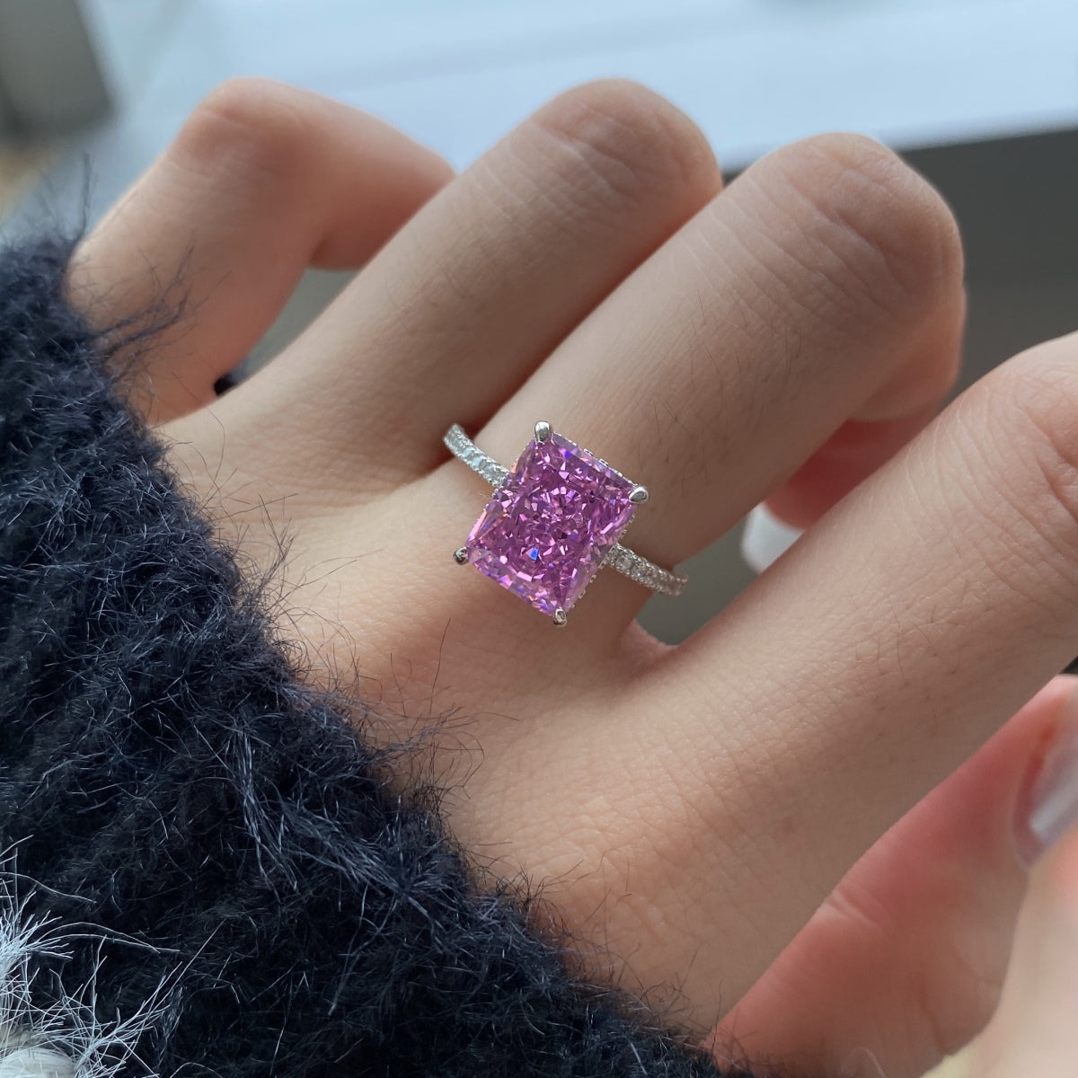 [Elitejewels]4,0 Karat Luxuriöser Verlobungsring