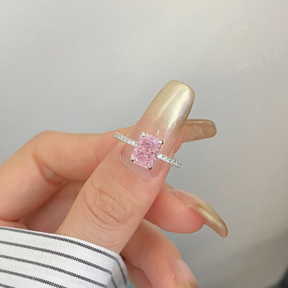 [Elitejewels]2.0 Carat Dazzling Sparkling Radiant Cut Party Ring