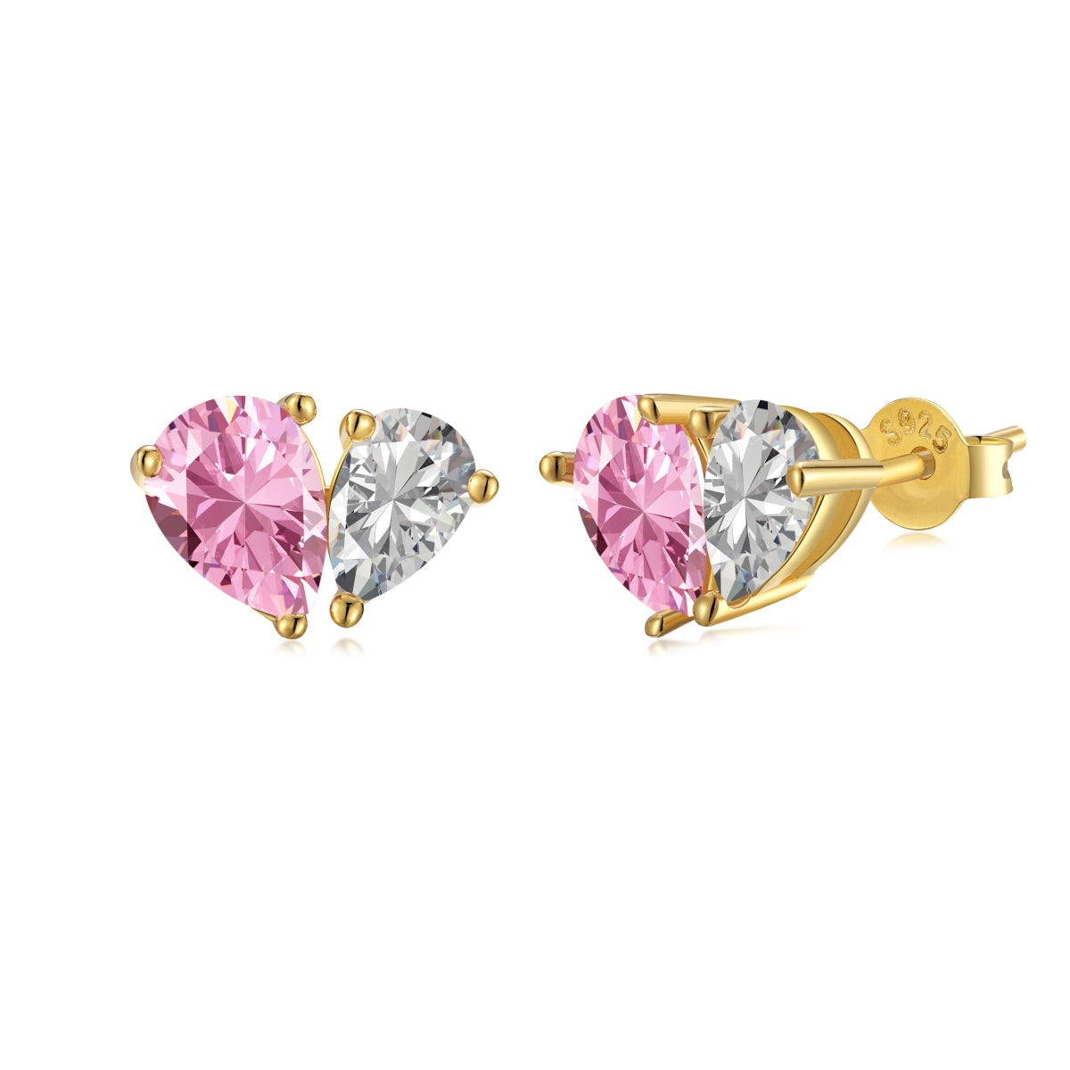 [Elitejewels]Dazzling Elegant Heart Cut Lover Earrings