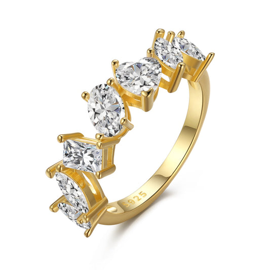 [Elitejewels]Delicate Multi Cut Ring