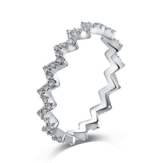 [Elitejewels]Delicate Enchanting Wave Shape Daily Ring