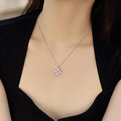 [Elitejewels]Four-Leaf Clover And Eight-Pointed Star Necklace