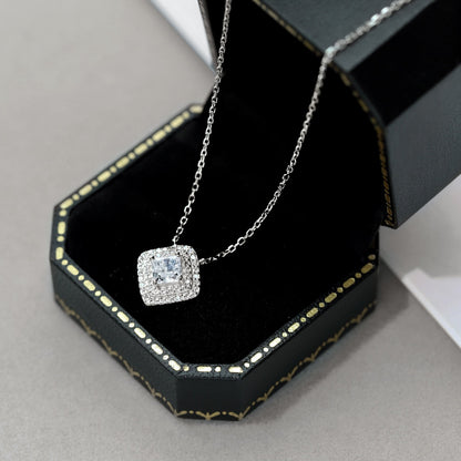 [Elitejewels]Sparkling Asscher Cut Necklace