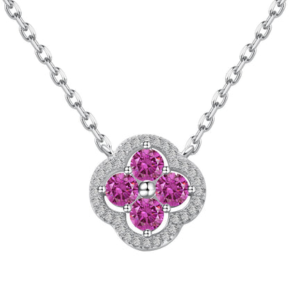 [Elitejewels]Exquisite Halskette mit vierblättrigem Kleeblatt-Blumendesign