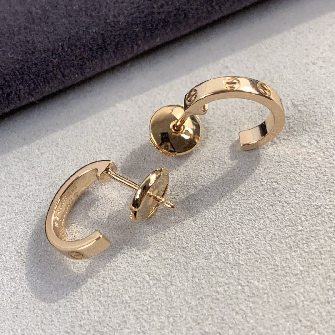 [Elitejewels]ラブイヤリング 2.65MM ピンクゴールド