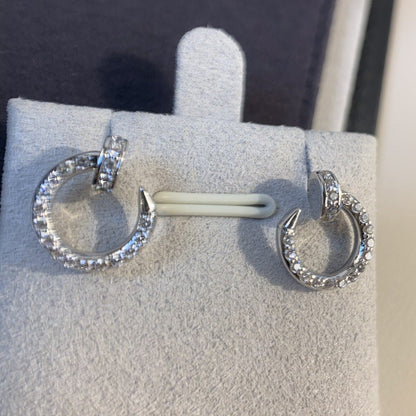 [Elitejewels]JUSTE EARRINGS SILVER DIAMONDS