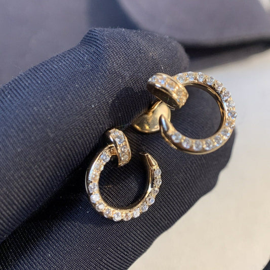 [Elitejewels]JUSTE EARRINGS GOLD DIAMONDS