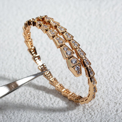 [Elitejewels]SERPENTI ARMBAND 6,8 MM ROSGOLD DIAMANT 