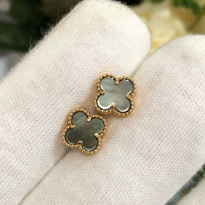 [Elitejewels]CLOVER MINI GOLD EARRINGS