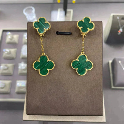 [Elitejewels]CLOVER 2 MOTIFS  EARRINGS (MULTIPLE CHOICESC