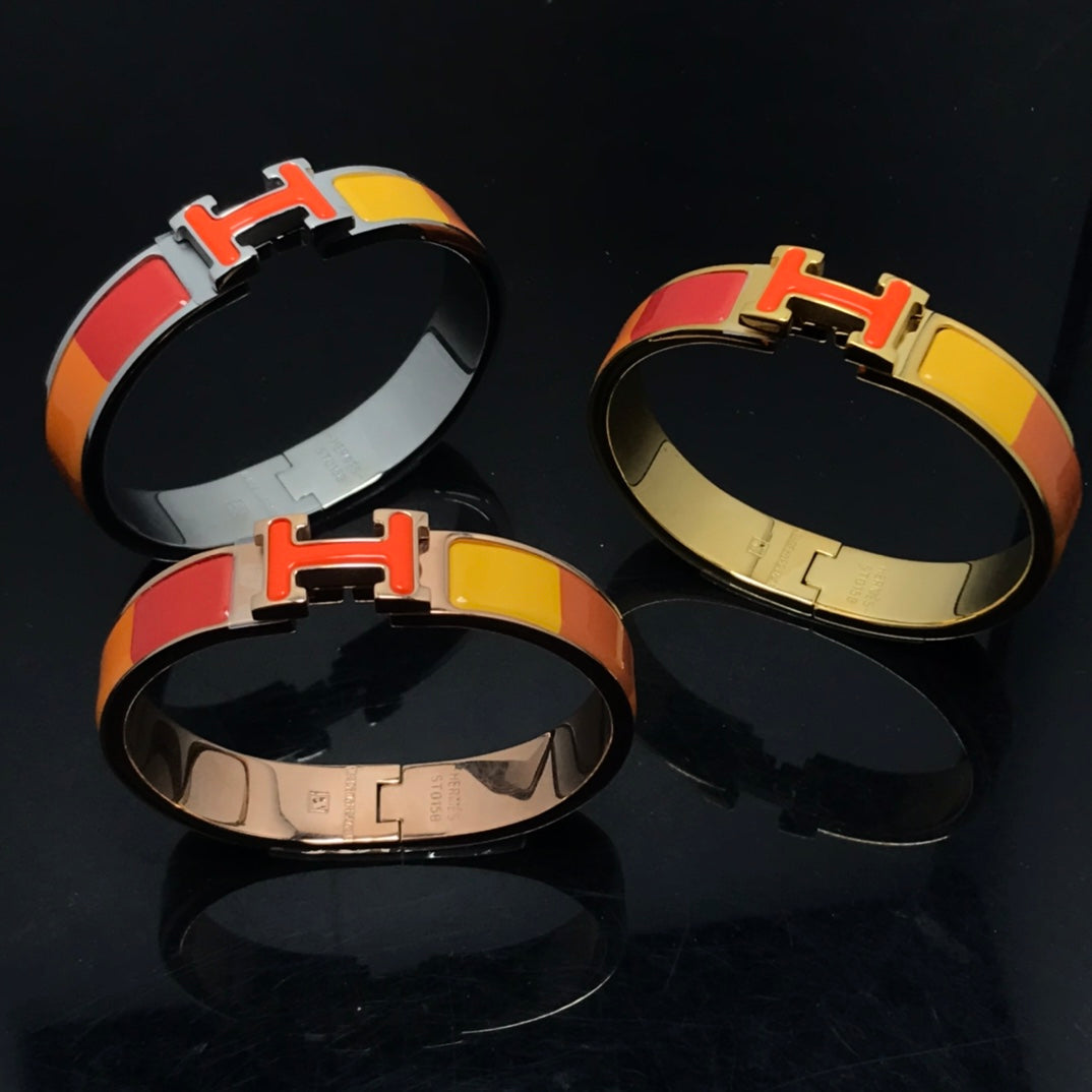 [Elitejewels]H ARMBAND ORANGE REGENBOGEN KERAMIK