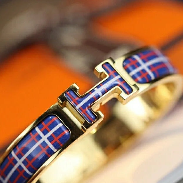 [Elitejewels]H TARTAN ARMBAND 12MM