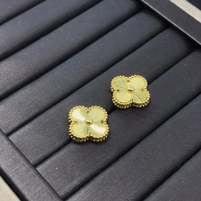 [Elitejewels]CLOVER MINI 9,5 MM LASER-OHRRINGE