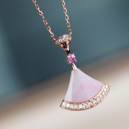 [Elitejewels]DREAM NECKLACE PINK MOP DIAMOND