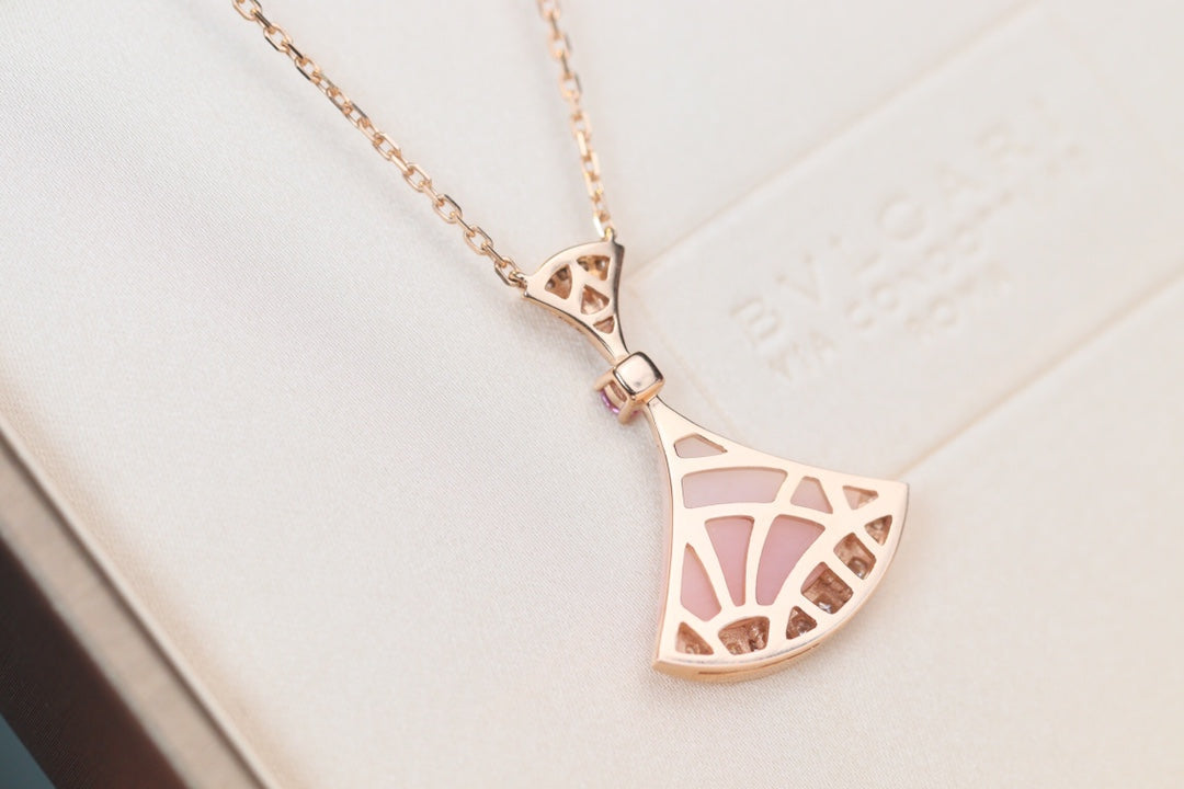 [Elitejewels]DREAM NECKLACE PINK MOP DIAMOND