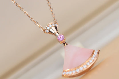 [Elitejewels]DREAM NECKLACE PINK MOP DIAMOND