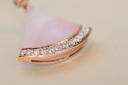 [Elitejewels]DREAM NECKLACE PINK MOP DIAMOND